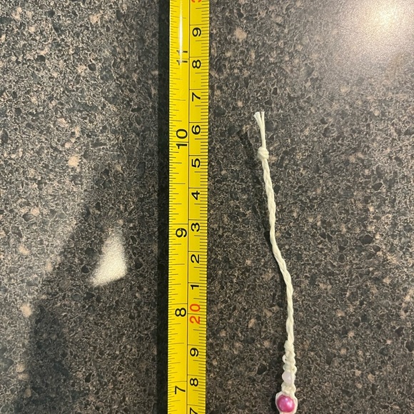 5 for $25 Handmade woven, pink rose flower beaded wax string bracelet - Picture 6 of 6